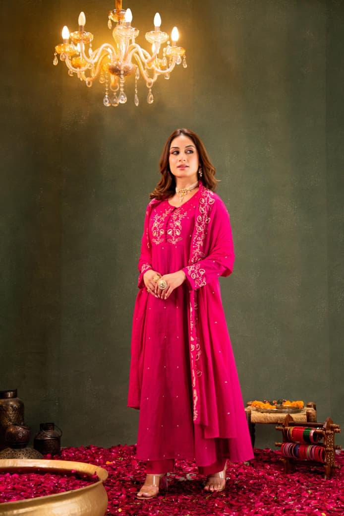 Pure Mal Cotton Designer Suit Set