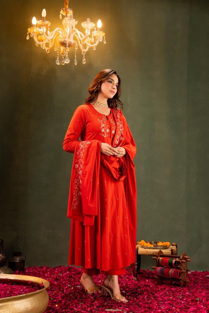 Pure Mal Cotton Designer Suit