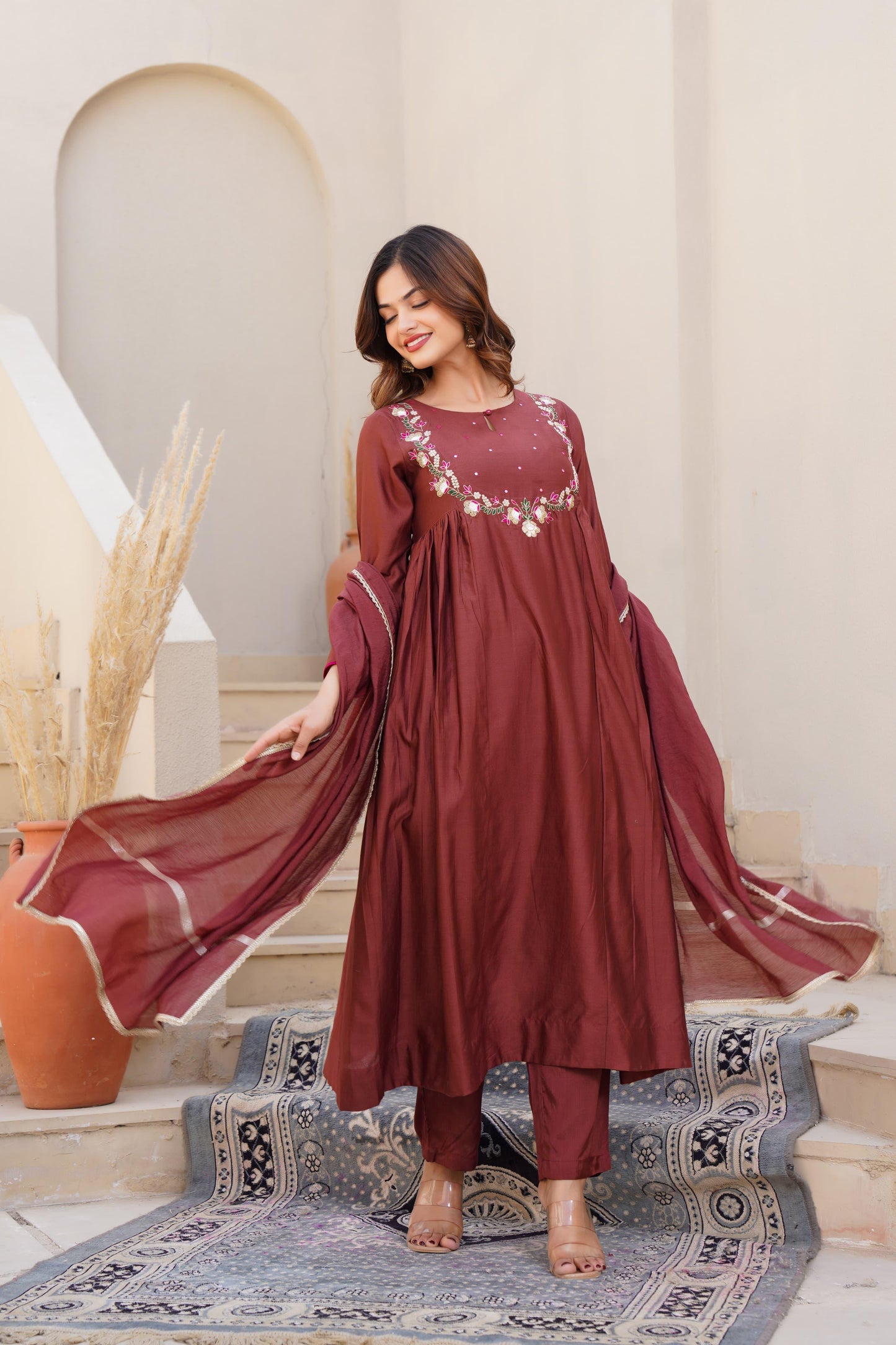 Pure Mal Chanderi Suits