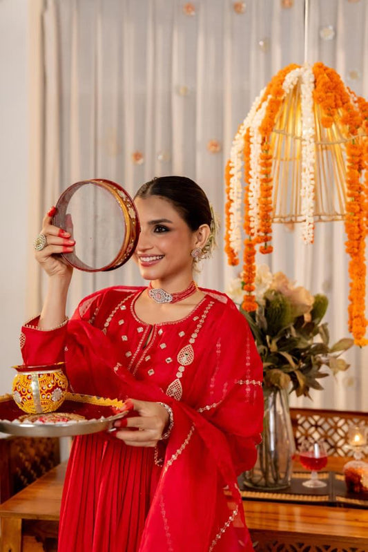 Elegant Russian Silk Suit