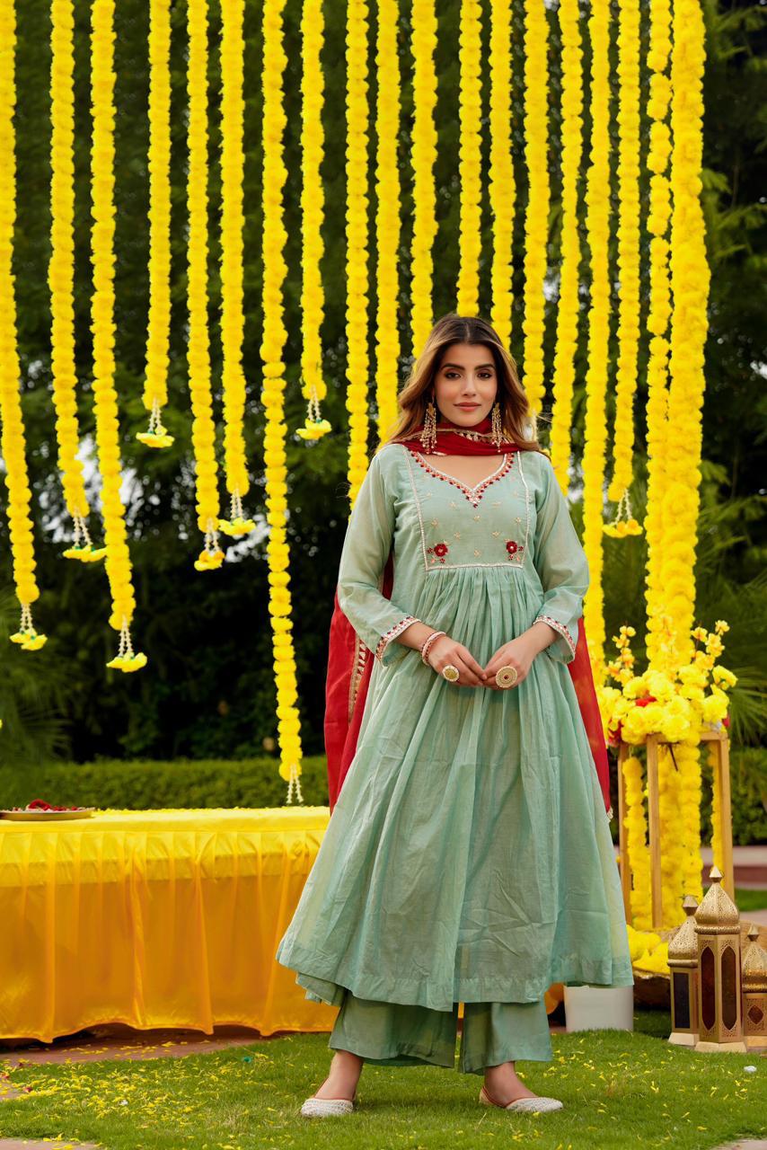Mal Chanderi Suit