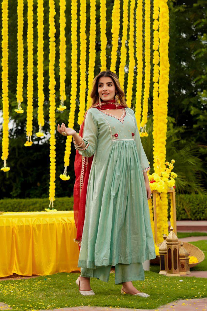 Mal Chanderi Suit