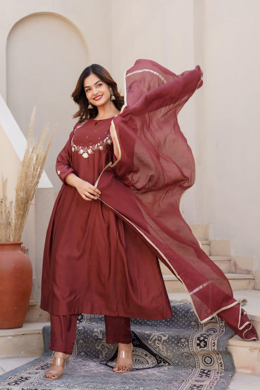 Pure Mal Chanderi Suits