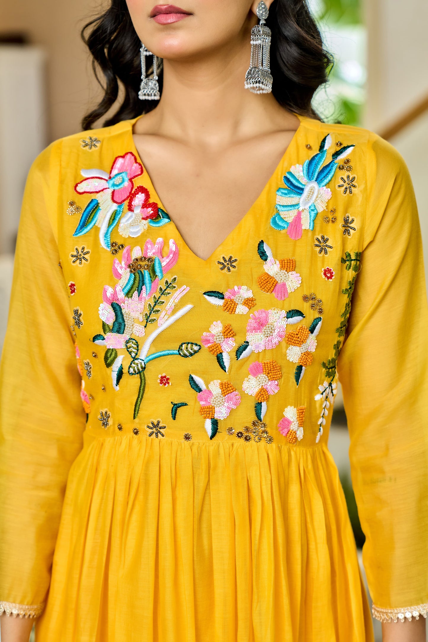 Premium Mal Chanderi 3-piece Suit